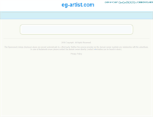 Tablet Screenshot of eg-artist.com